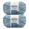 Bernat Blanket Twist Sea Stars Yarn - 2 Pack of 300g/10.5oz - Polyester - 6 Super Bulky - 220 Yards - Knitting/Crochet